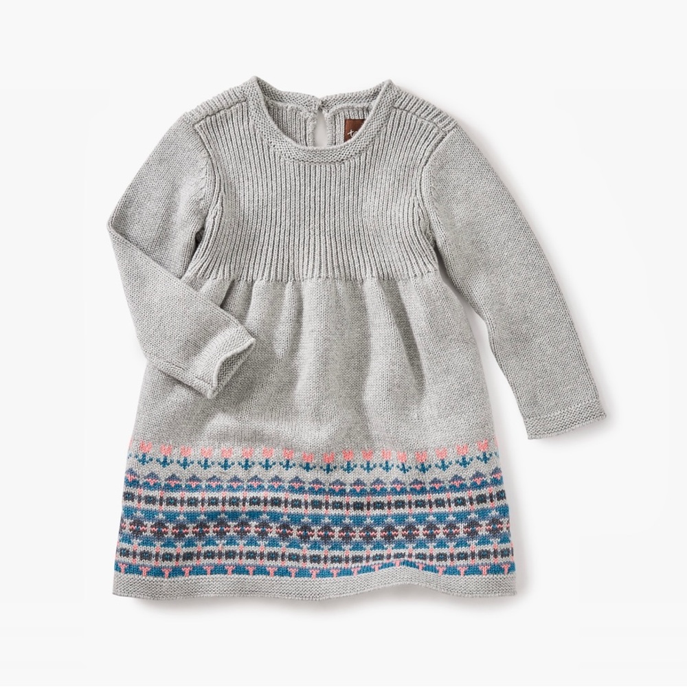Tea Grey Sweater Dress Size 3-6 Months